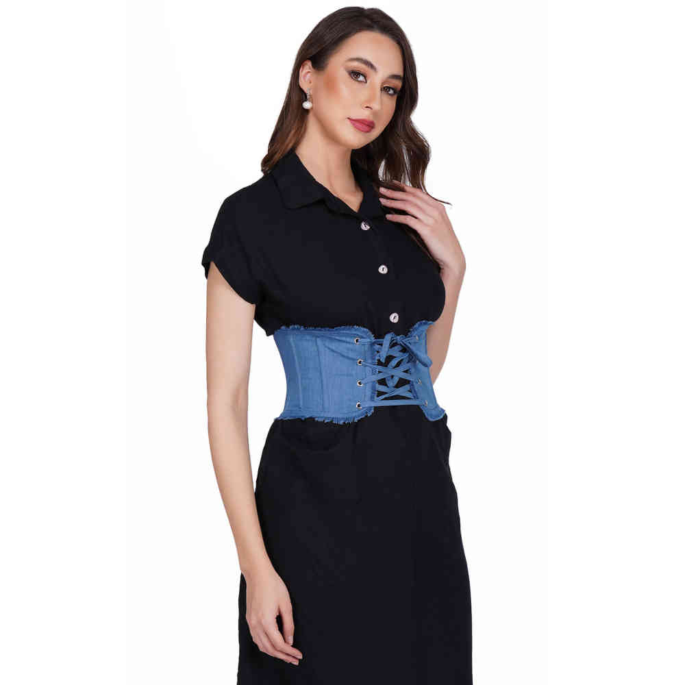 Attitude Corsets - Seanna Ceinture Corset - Bleu Product image